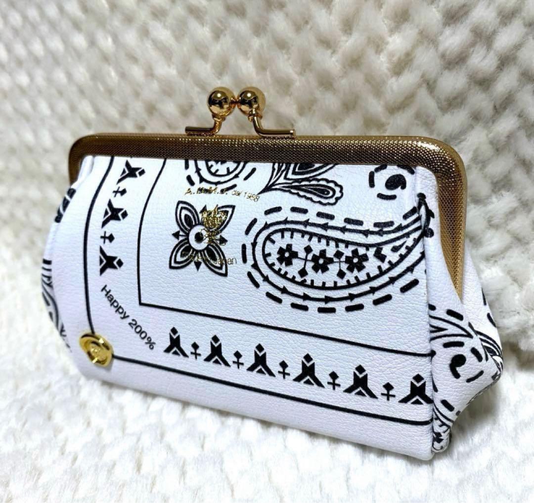 TATSU様 新品】A.D.M.J バンダナ柄 がま口 財布