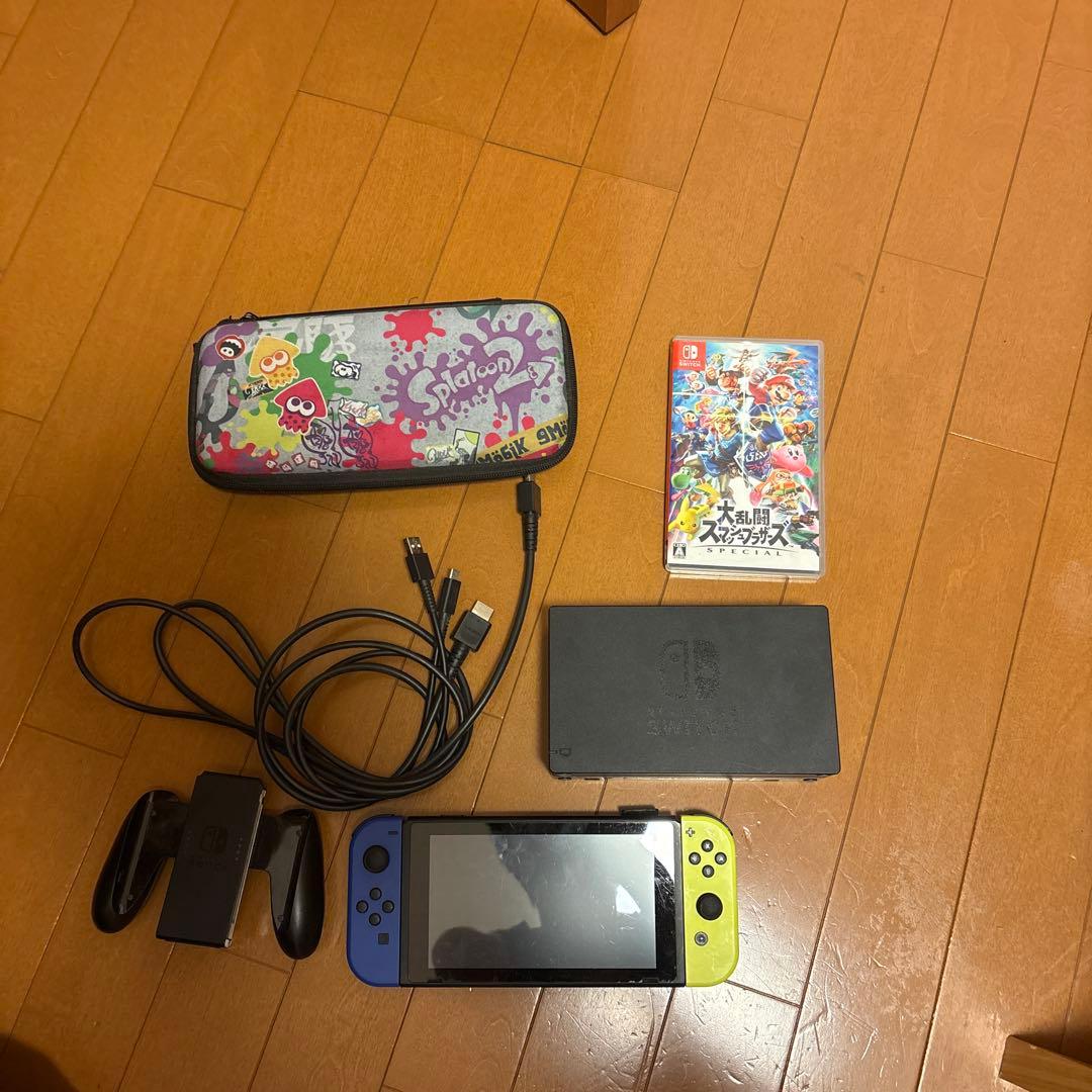 Nintendo Switch 本体 青/黄 + 大乱闘スマッシュブラザーズ