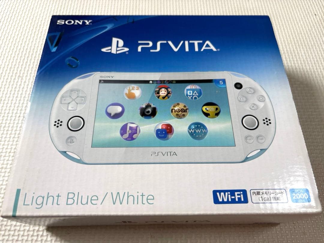 美品PSVITA PCH-2000 LightBlue＆White