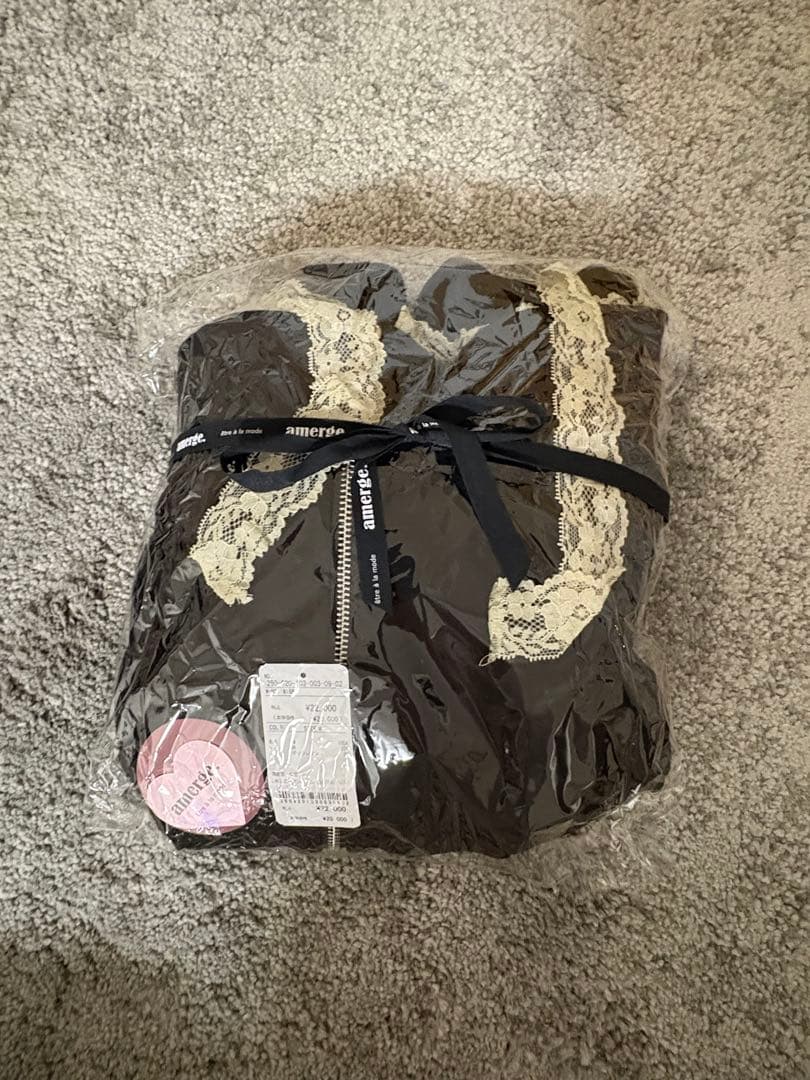 ワンピース amerge lace hoodie offshoulder onepiece