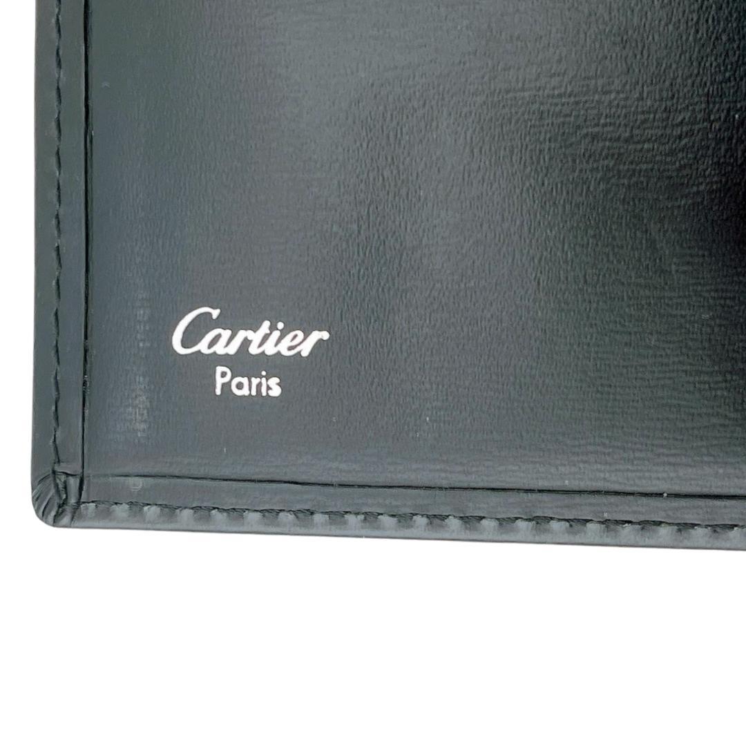 カルティエ パシャライン 6連 キーケース 鍵入れ ブラック系 シルバー金具