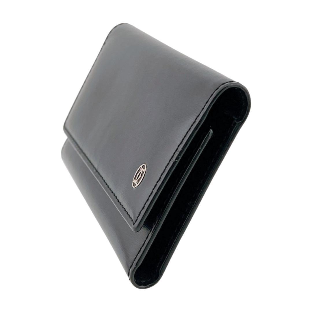 カルティエ パシャライン 6連 キーケース 鍵入れ ブラック系 シルバー金具