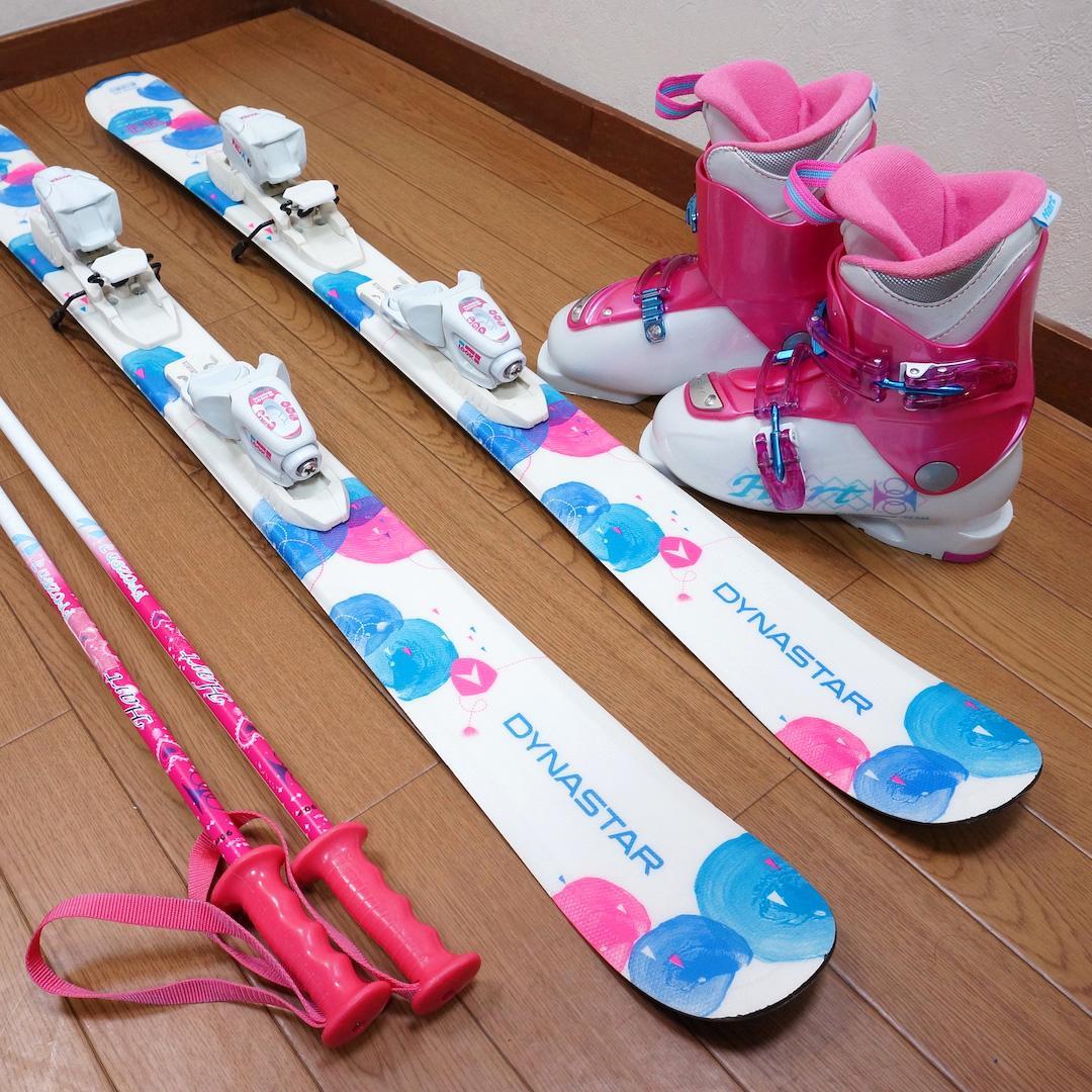 メンテ済 116cm 靴21cm DYNASTAR スキーセット (120