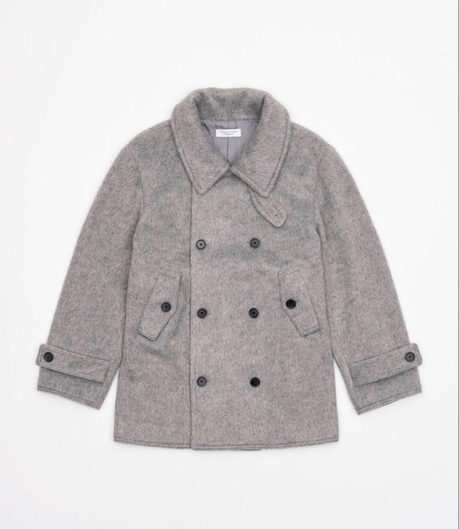 Smyeon スミョン ミドルシャギーコート グレー