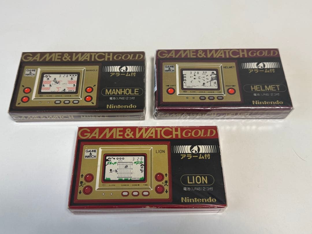 GAME & WATCH GOLD 3種セット