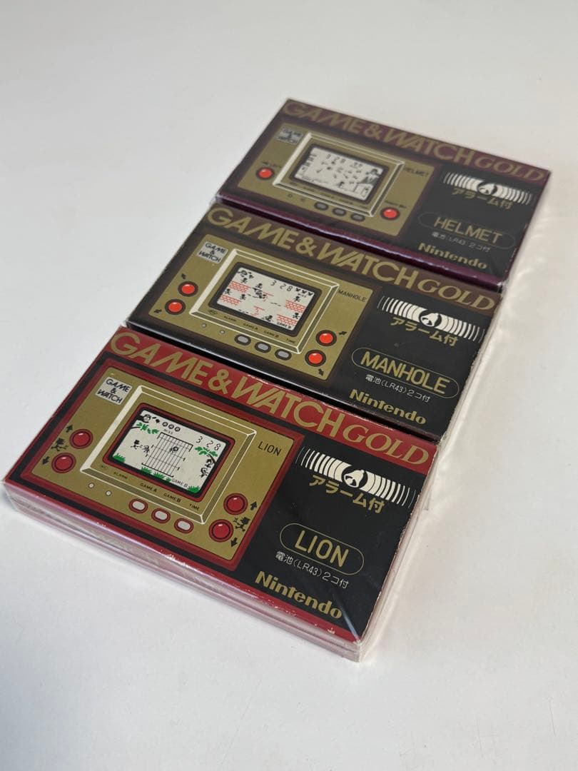 GAME & WATCH GOLD 3種セット