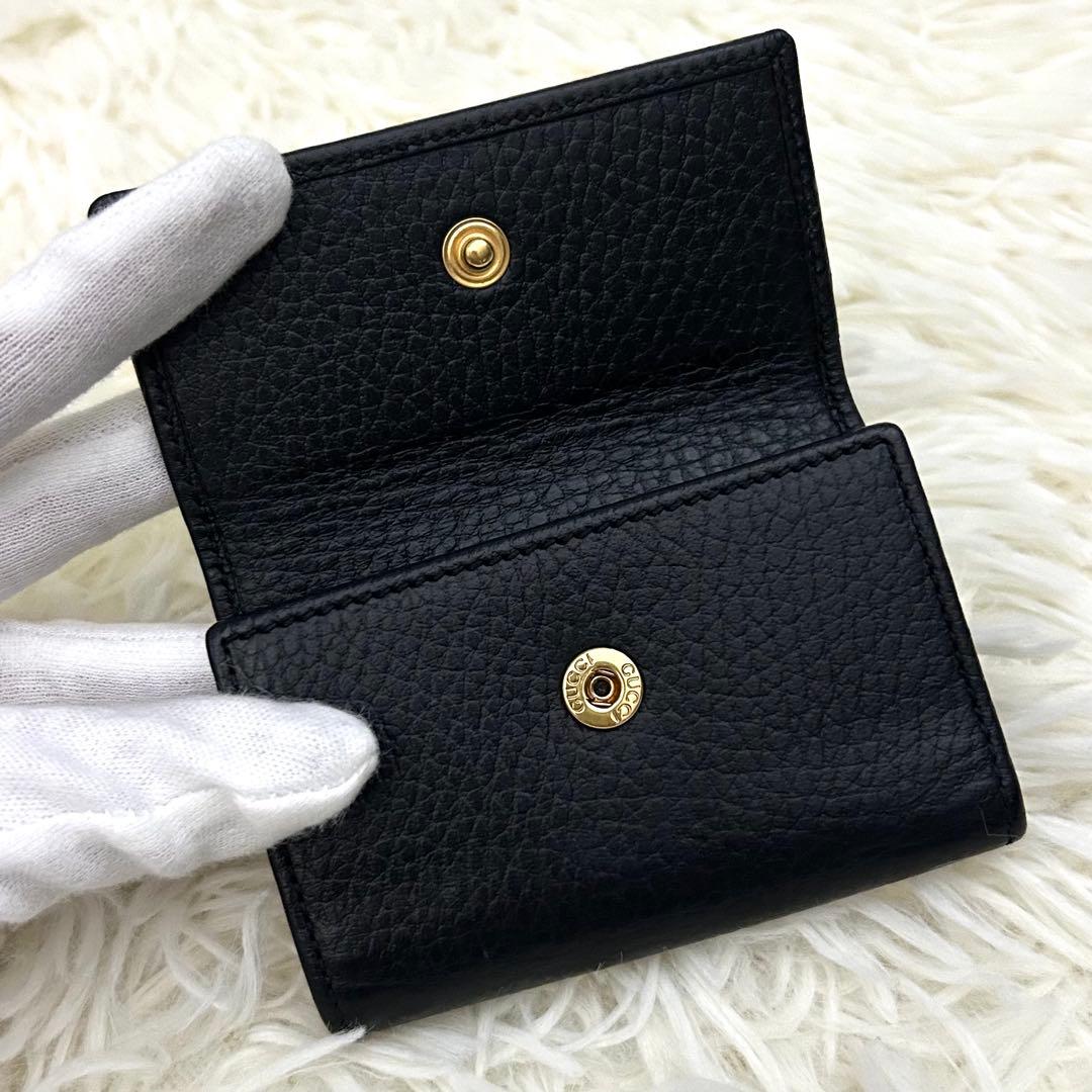 【美品】GUCCI グッチ GGマーモント レザー 6連 キーケース 鍵入れ