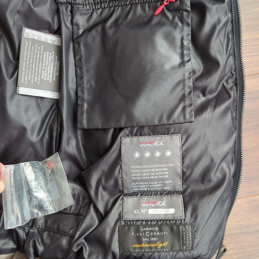 DUVETICA フード付きダウンベスト 42 ブラウン