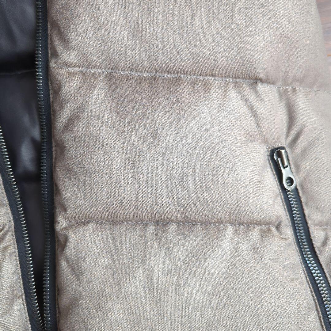 DUVETICA フード付きダウンベスト 42 ブラウン