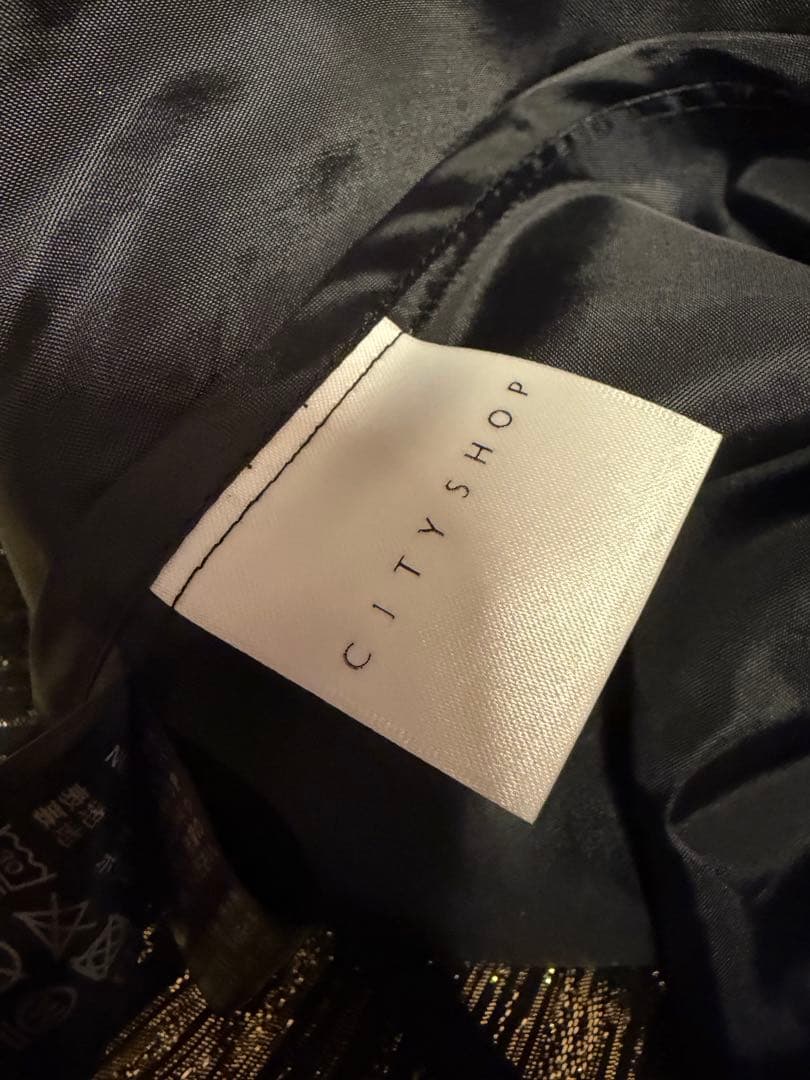 《CITY SHOP》GOLD LAME DRESS
