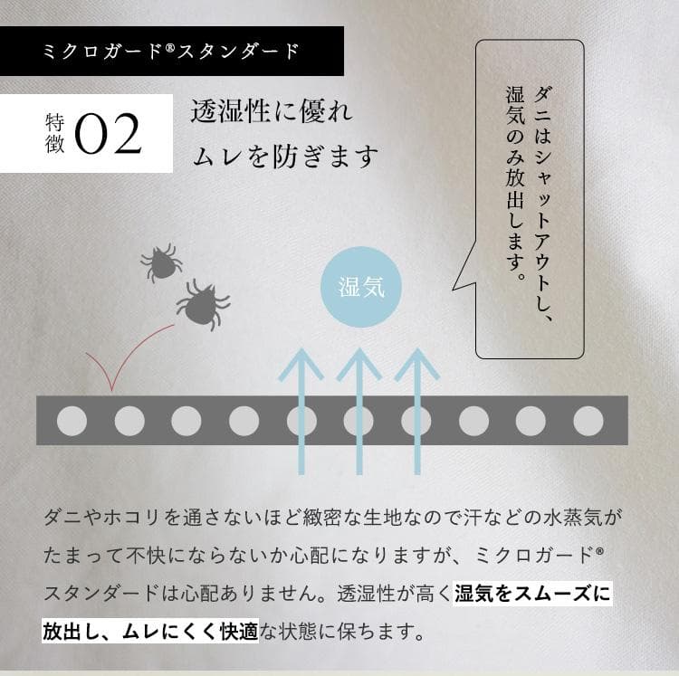ミクロガード スタンダード 肌掛け布団（春・夏）［シングル］／テイジン
