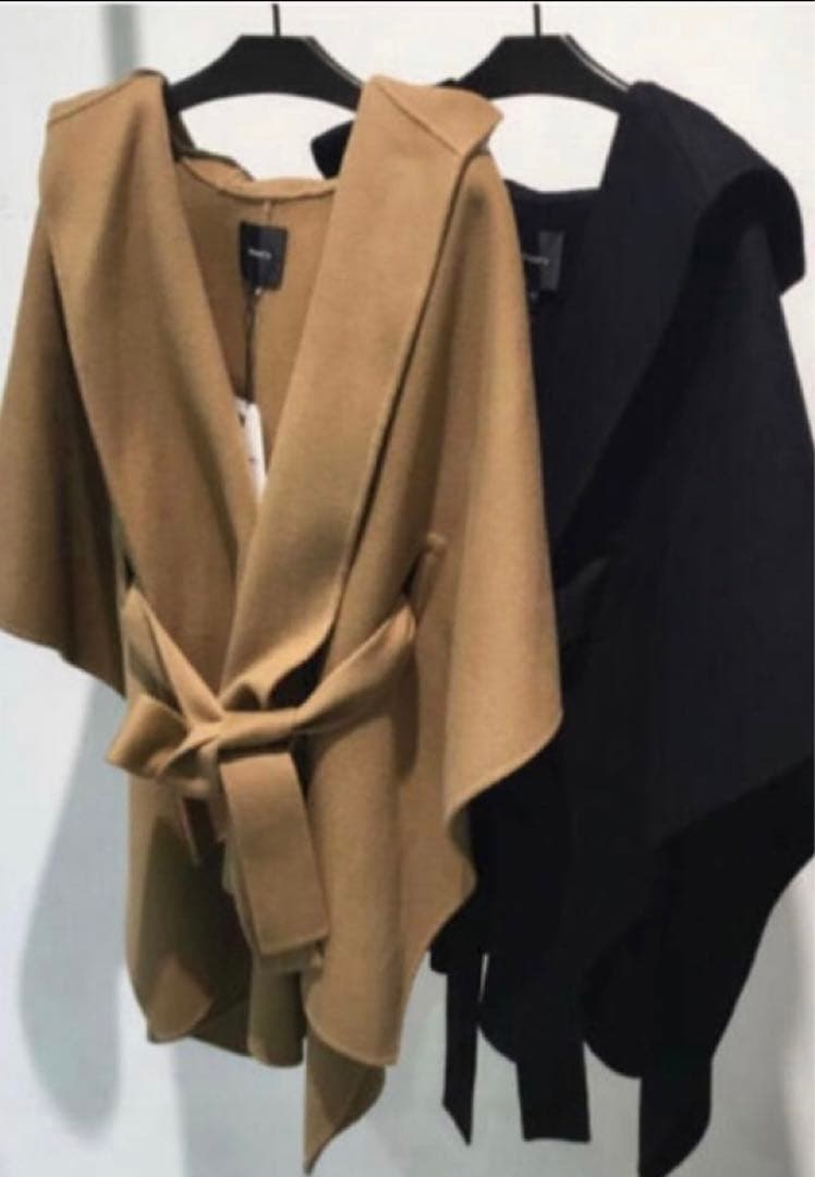 セオリー☆ NEW DIVIDE LUXEポンチョコート未使用キャメル