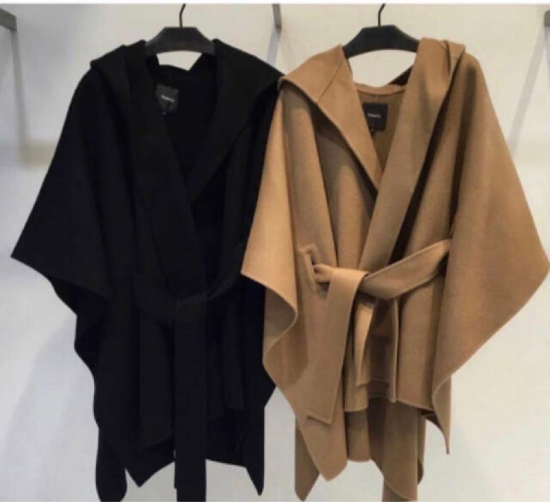 セオリー☆ NEW DIVIDE LUXEポンチョコート未使用キャメル