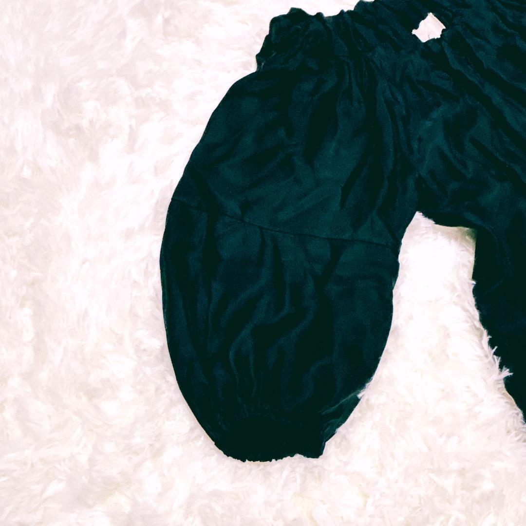 【美品】エスバイシビラ　２way オールインワン リボン付き　ブラック