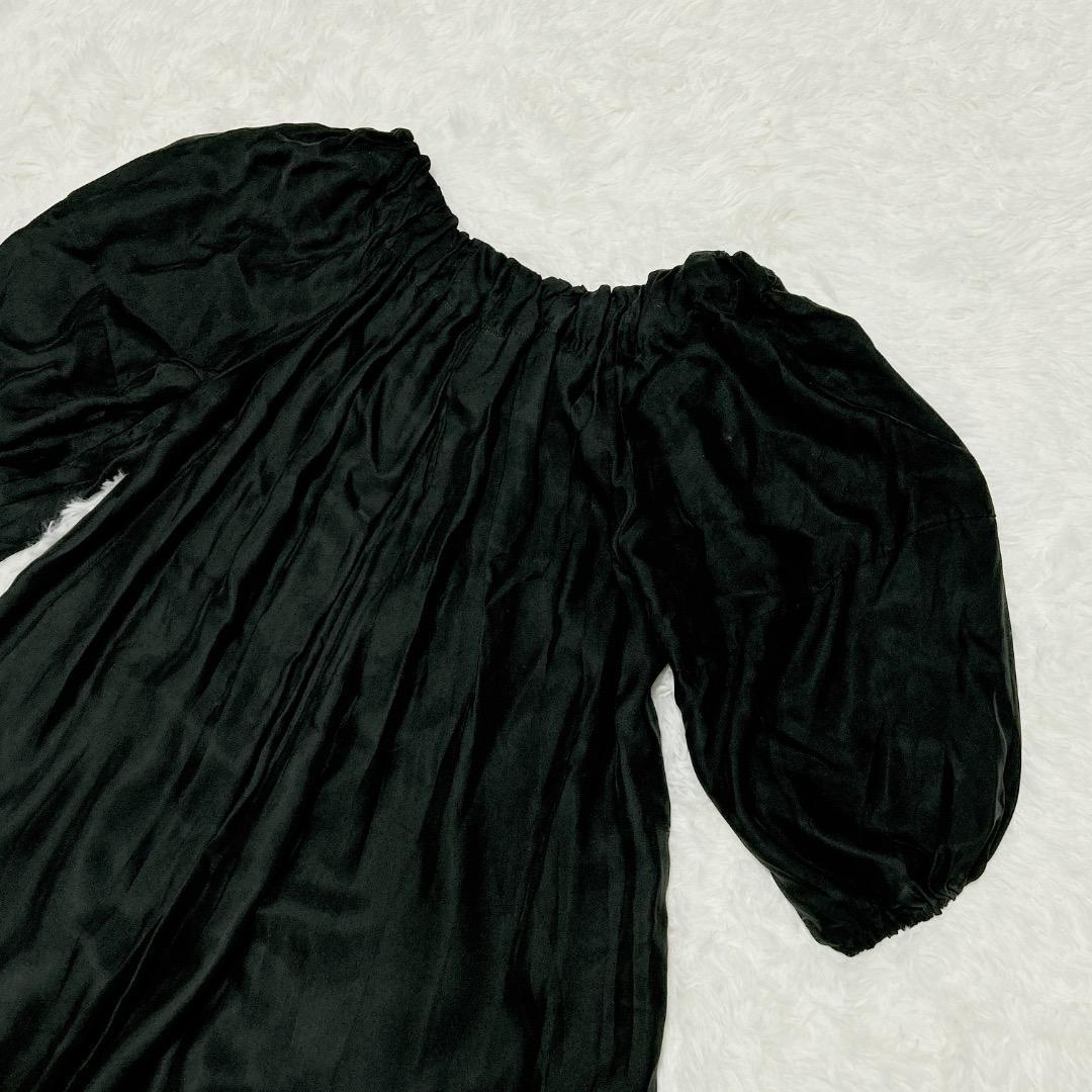 【美品】エスバイシビラ　２way オールインワン リボン付き　ブラック