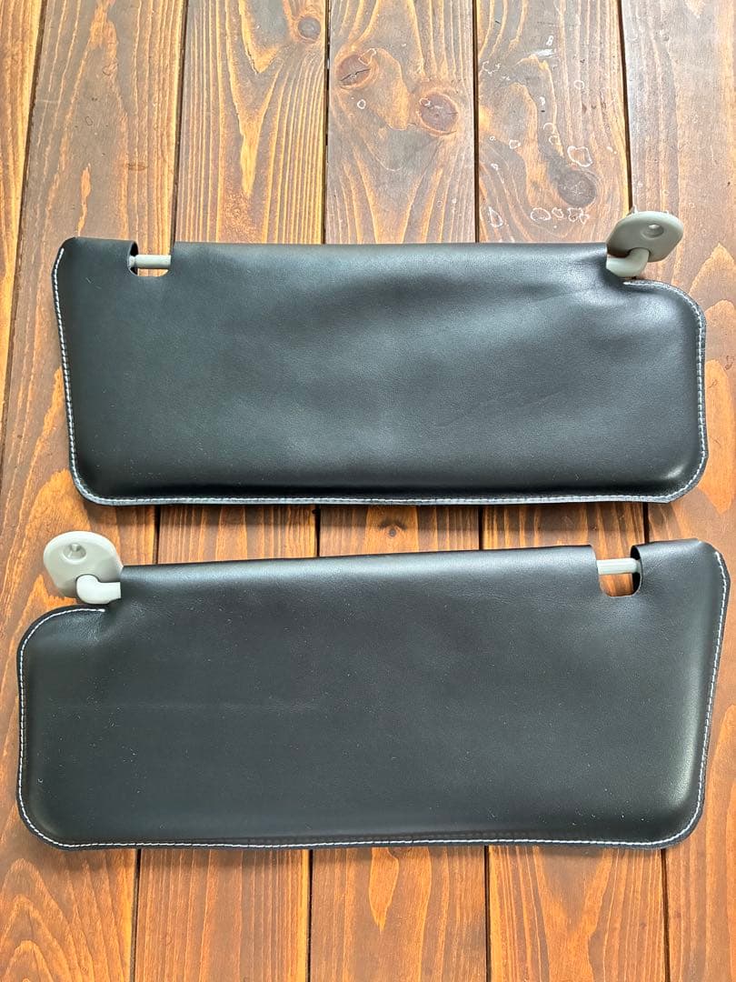 ジムニー jb64 シエラ jb74 ノマド 本革サンバイザーカバー 左右 黒
