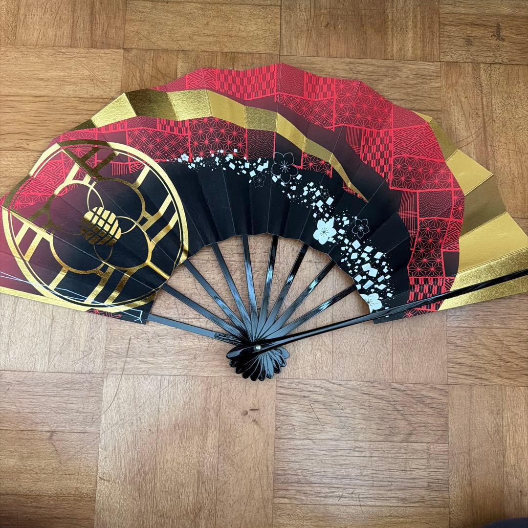 鈴華ゆう子　鈴華紋舞扇子&扇子立てセット