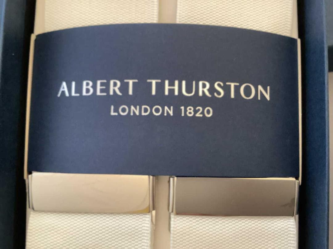 サスペンダー英国製アルバートサーストン6ボタン留上級バラシャWTSL B156