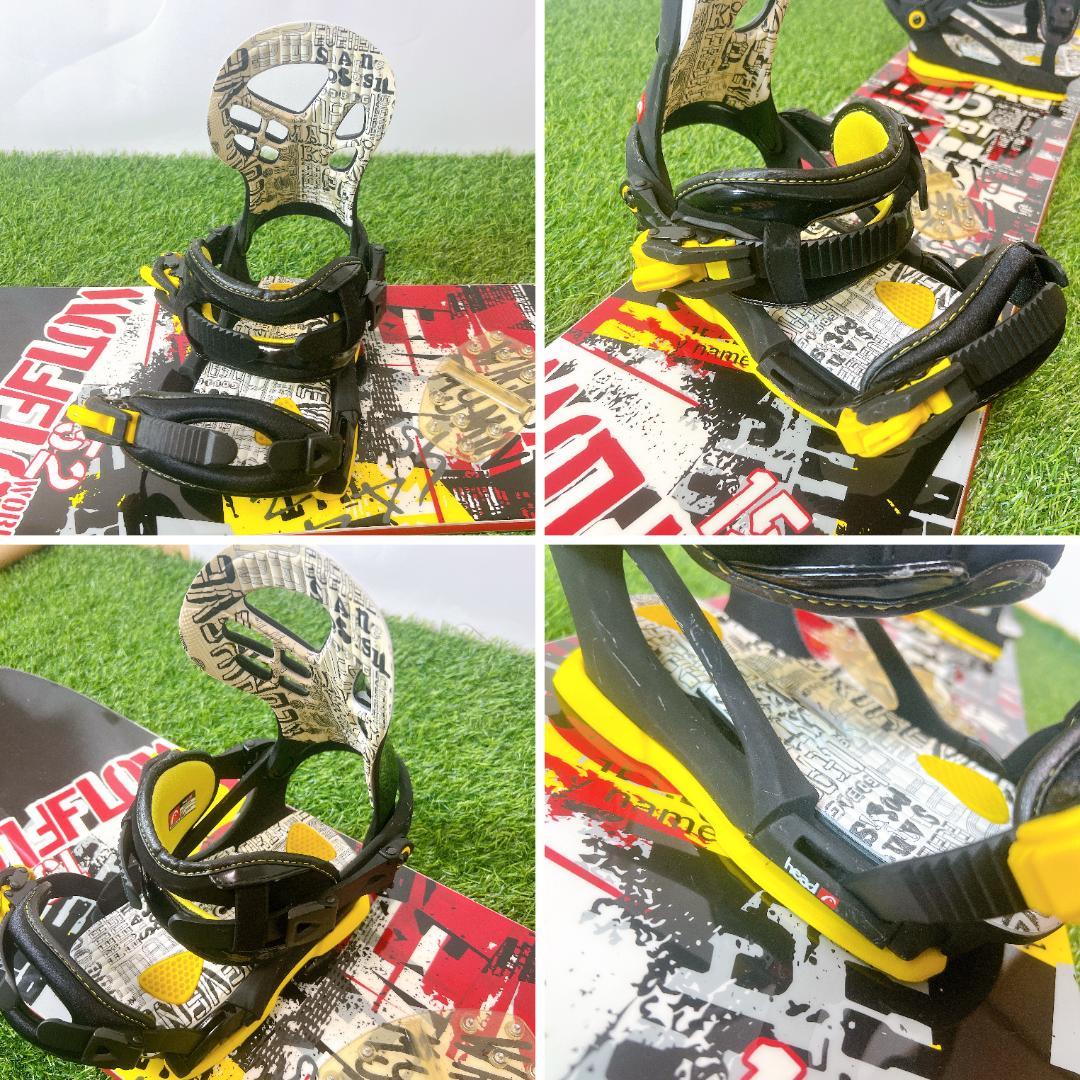 FLOW 152cm バイン head Lサイズ スノーボード 2点セット