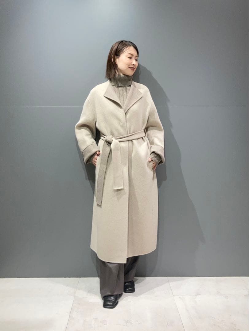 セオリーリュクス　カシミヤ混ダブルフェスコート #38 theory luxe