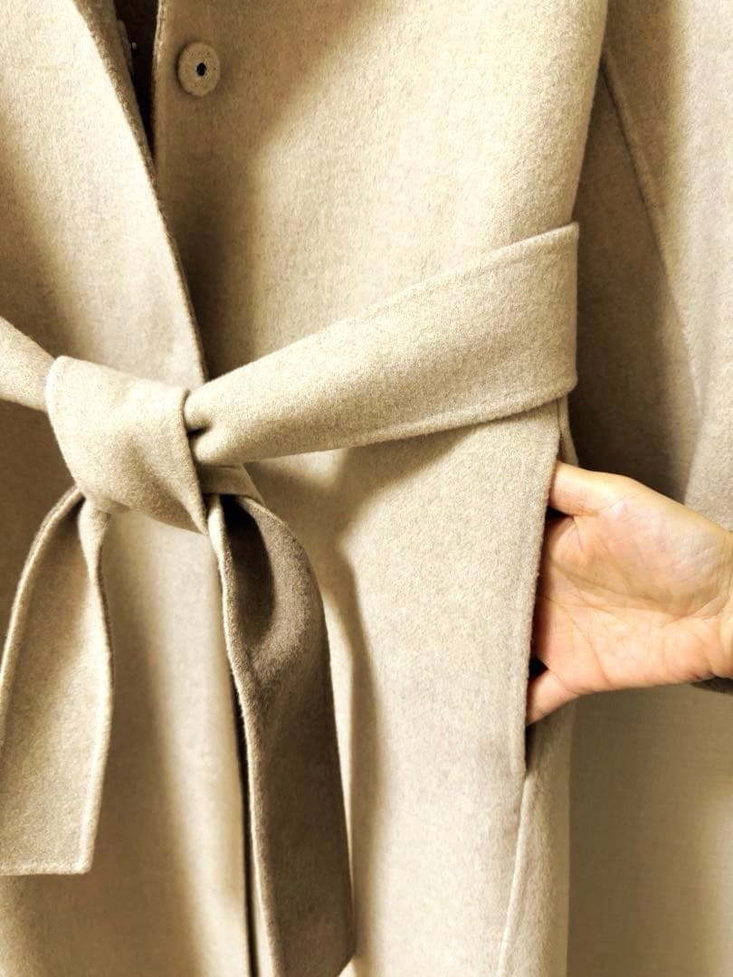 セオリーリュクス　カシミヤ混ダブルフェスコート #38 theory luxe