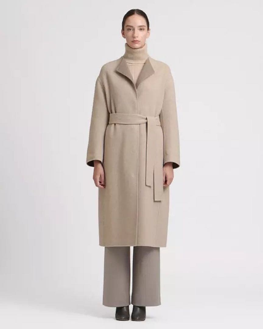 セオリーリュクス　カシミヤ混ダブルフェスコート #38 theory luxe