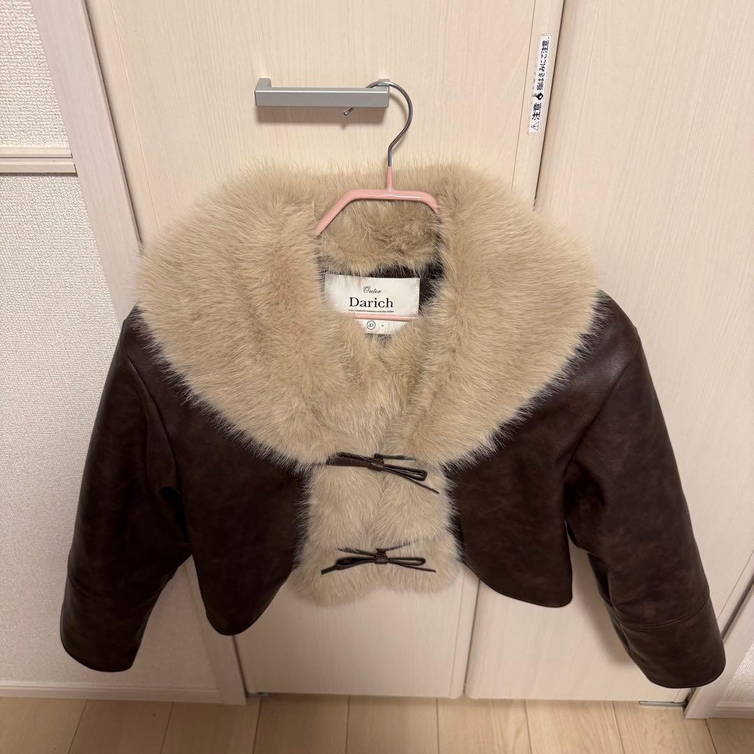 darich ダーリッチ リボンベルトヴィンテージレザージャケット