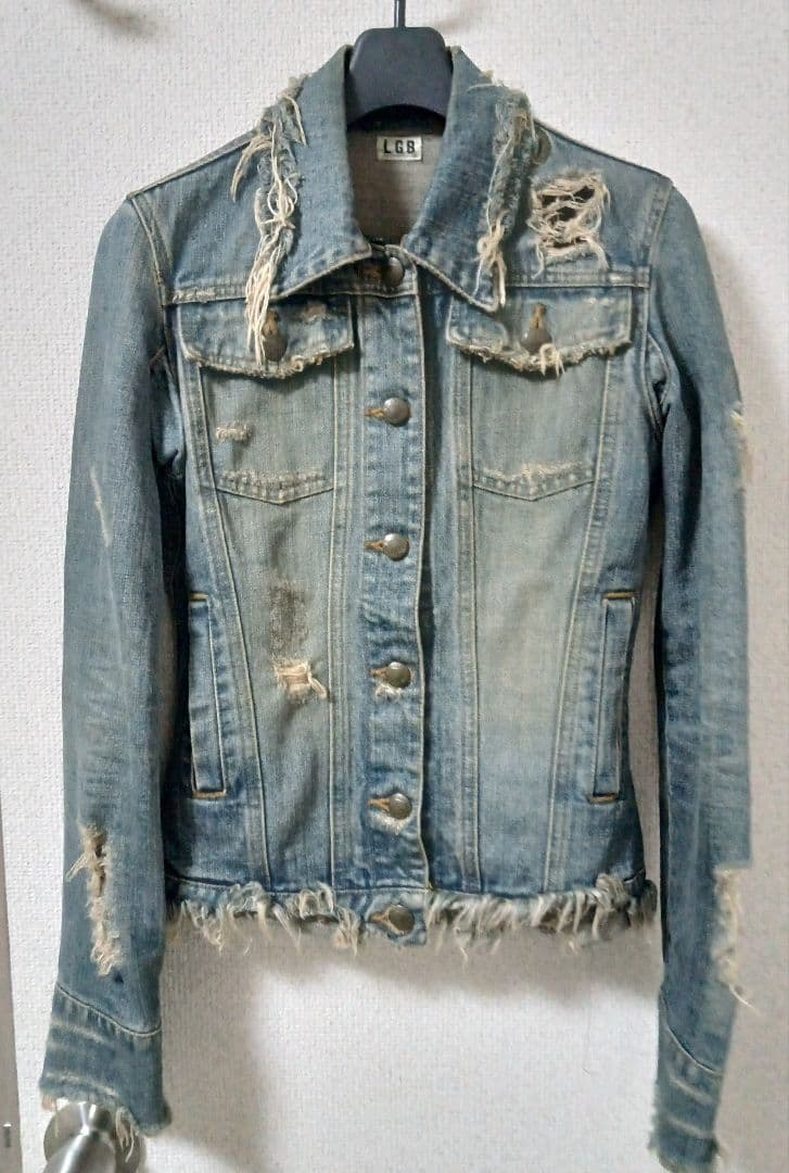 ルグランブルー　LGB 2wayハトメジップデニムジャケットGジャン