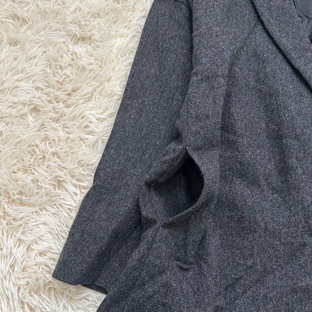 【りゅうママ】2024✨ミズイロインド　ウールブレンドテーラードジャケット