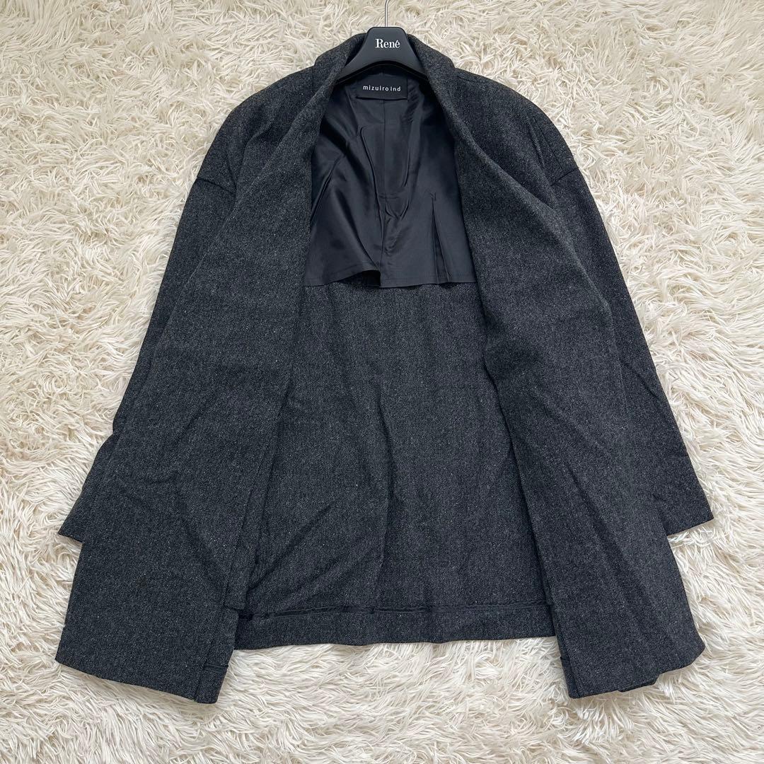 【りゅうママ】2024✨ミズイロインド　ウールブレンドテーラードジャケット