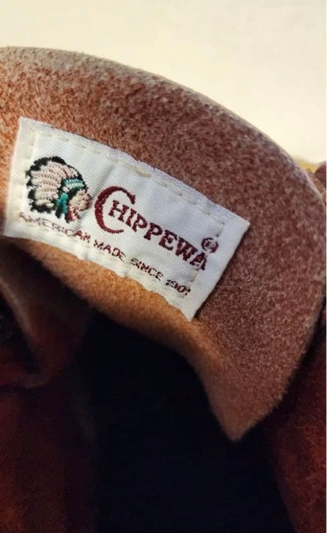 CHIPPEWA(チペワ) ワークブーツ モックトゥ 白タグ 90s