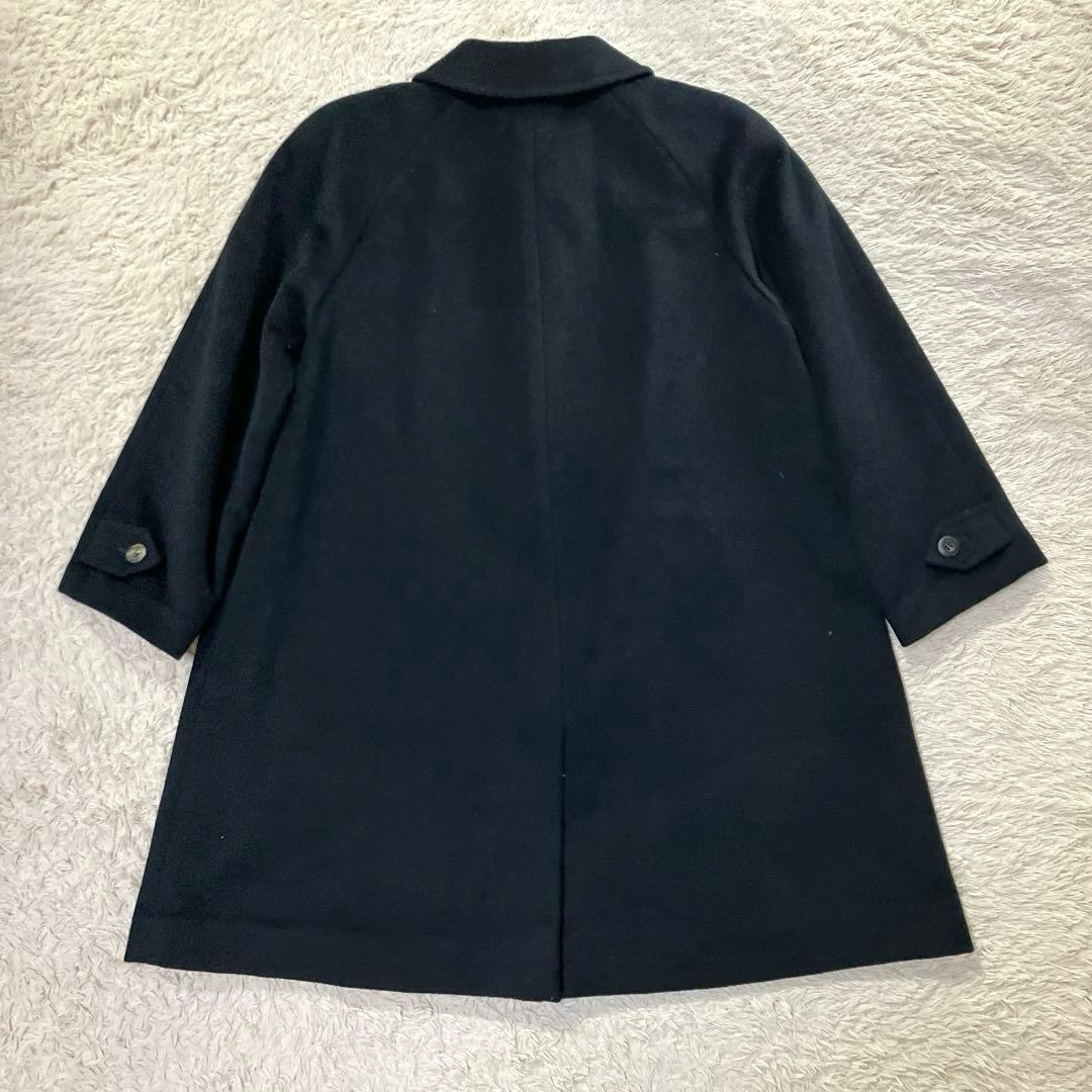 BURBERRYS チェスターコート　カシミア　モノグラム　総柄　ブラック　M