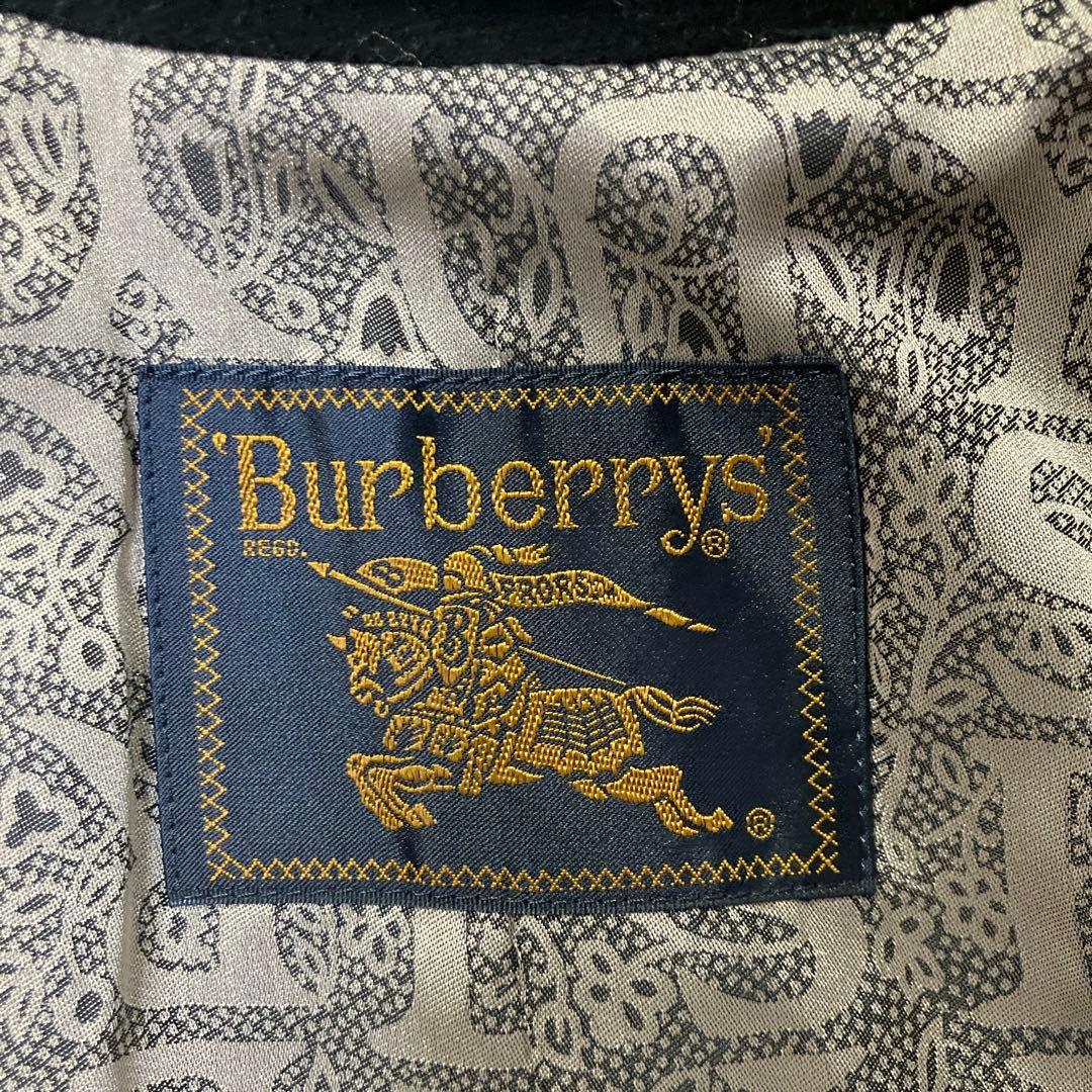 BURBERRYS チェスターコート　カシミア　モノグラム　総柄　ブラック　M