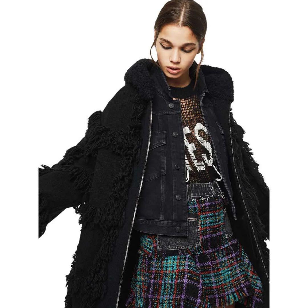 DIESEL M-LYNE フリンジ ジャケット コート