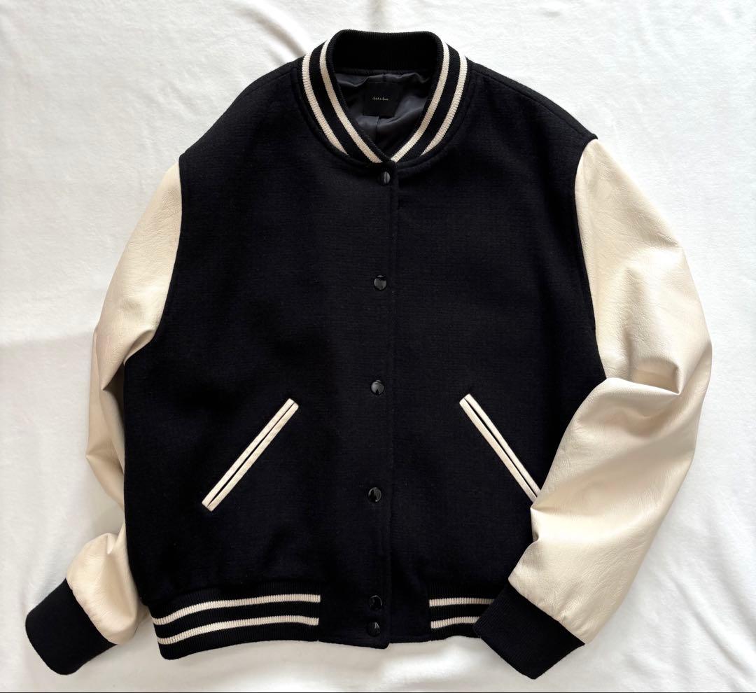 極美品☆スピックアンドスパン　スタンダード　スタジャン　ブラック　38