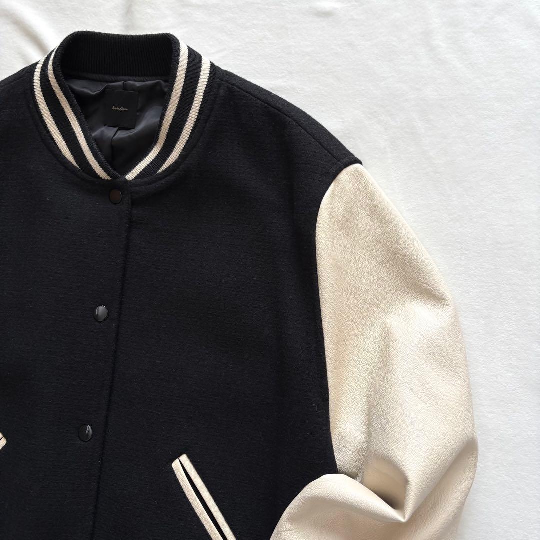 極美品☆スピックアンドスパン　スタンダード　スタジャン　ブラック　38