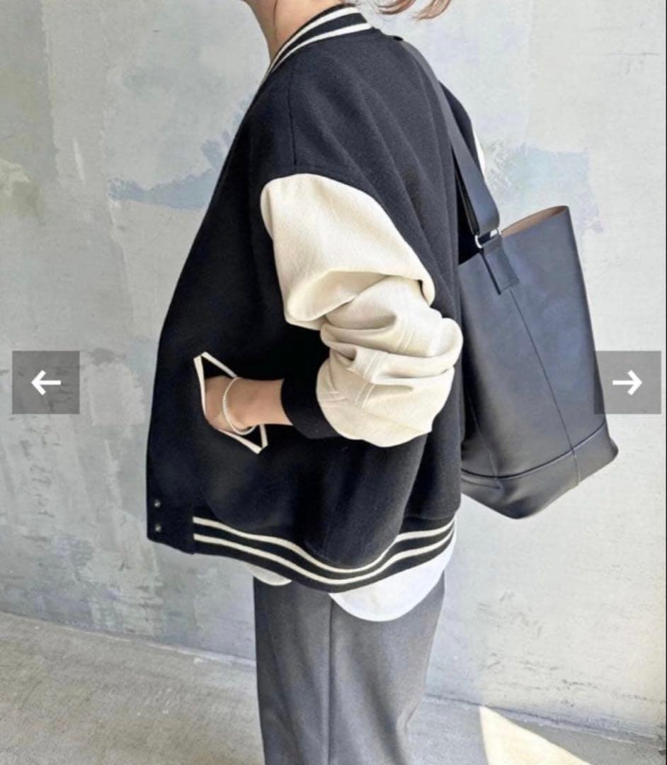 極美品☆スピックアンドスパン　スタンダード　スタジャン　ブラック　38