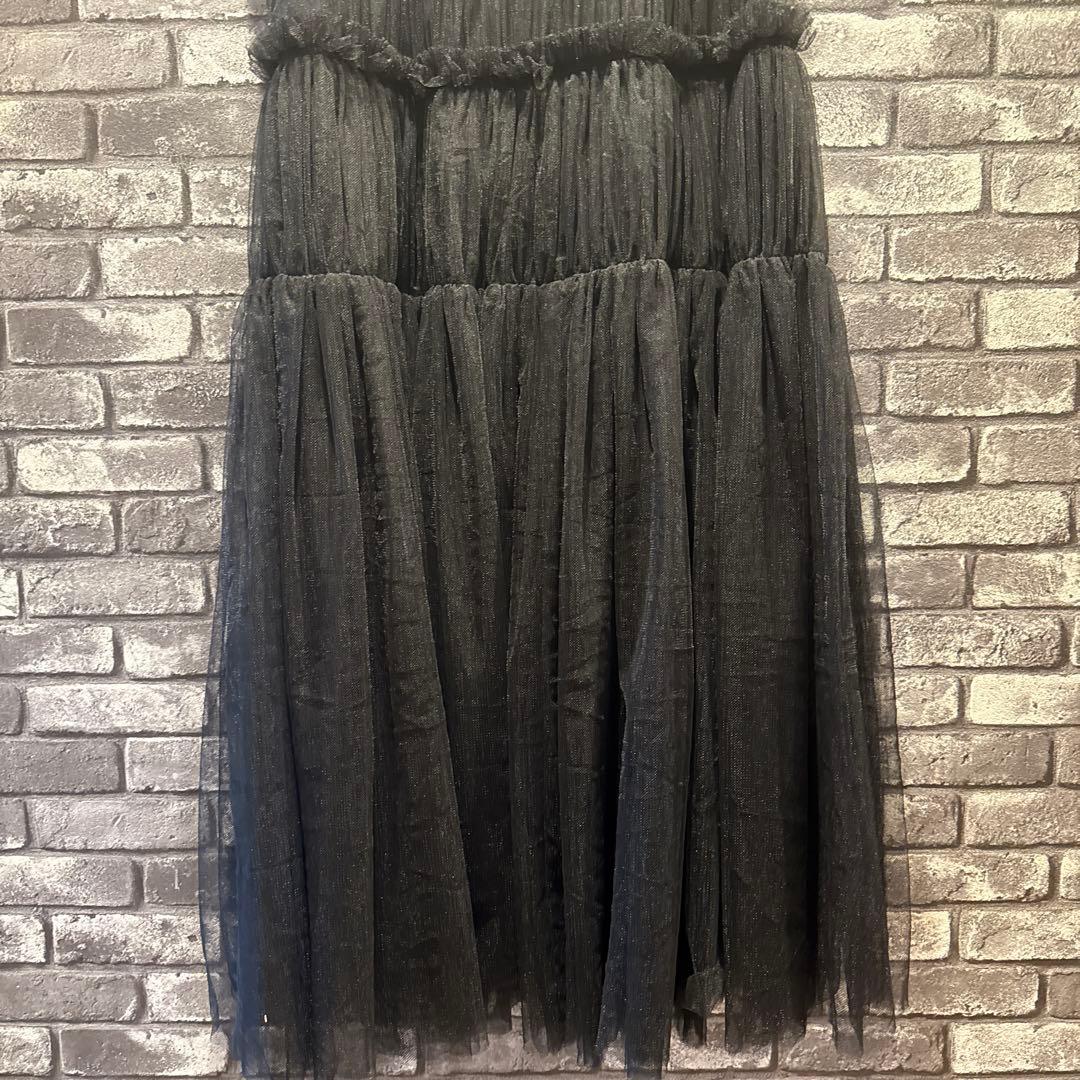 コムデギャルソンコムデギャルソン　チュールワンピース　ブラック