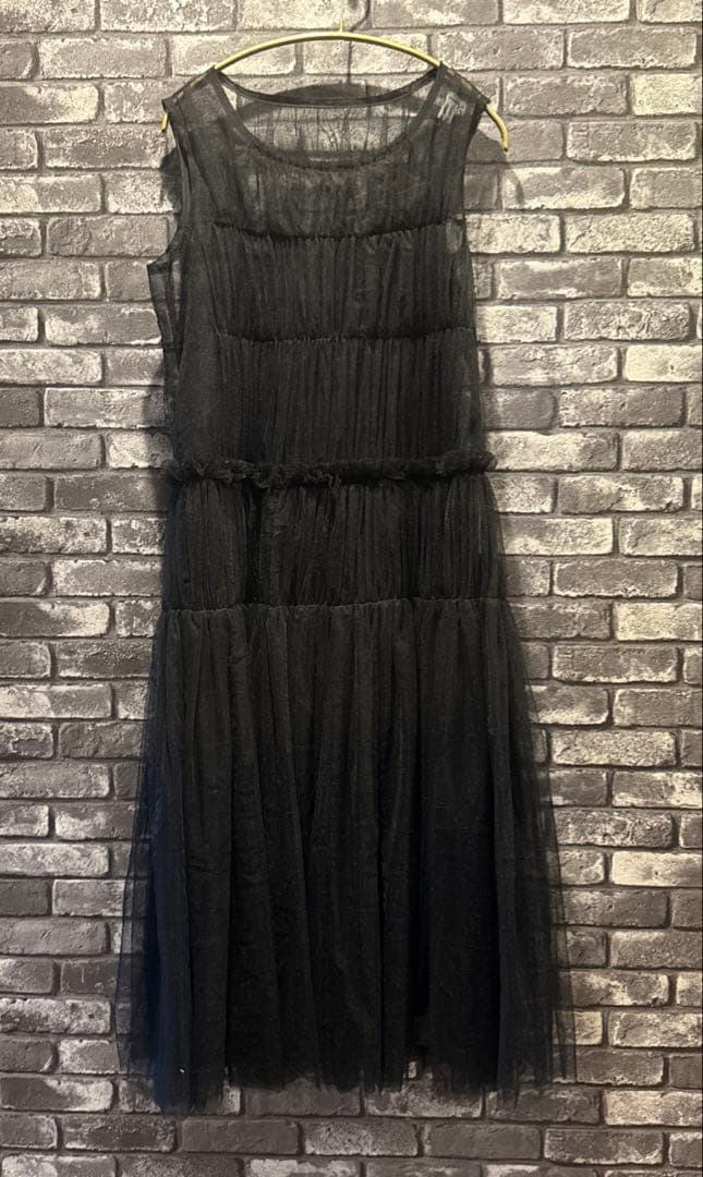 コムデギャルソンコムデギャルソン　チュールワンピース　ブラック