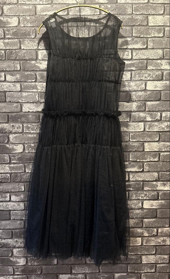 コムデギャルソンコムデギャルソン　チュールワンピース　ブラック