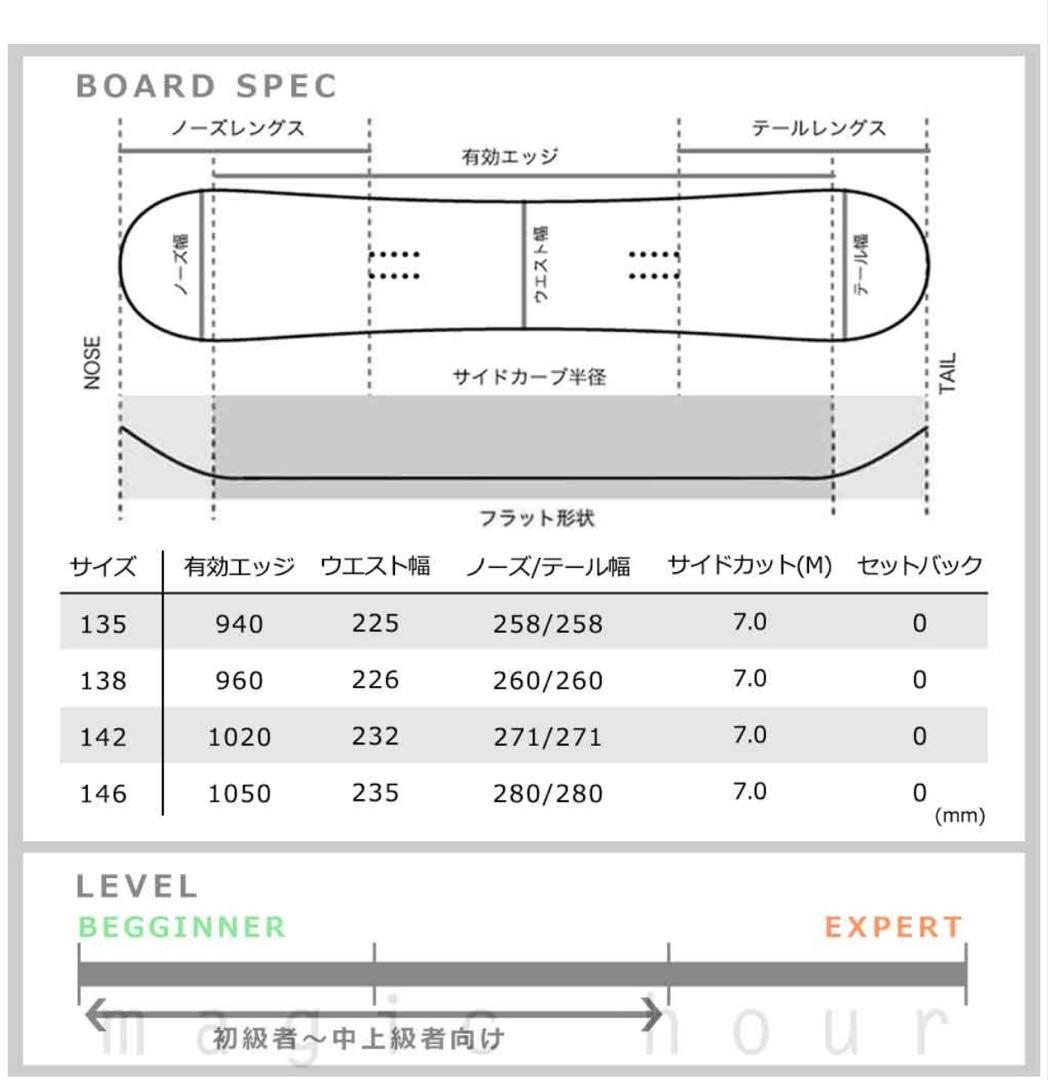 美品✨ROXY スノーボード 23/24モデル DAWN 135