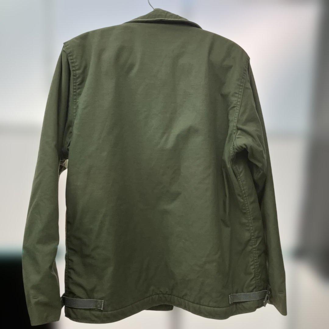 80's ヴィンテージ‼️米軍実物 USNAVY A-2 デッキジャケット 内ボア