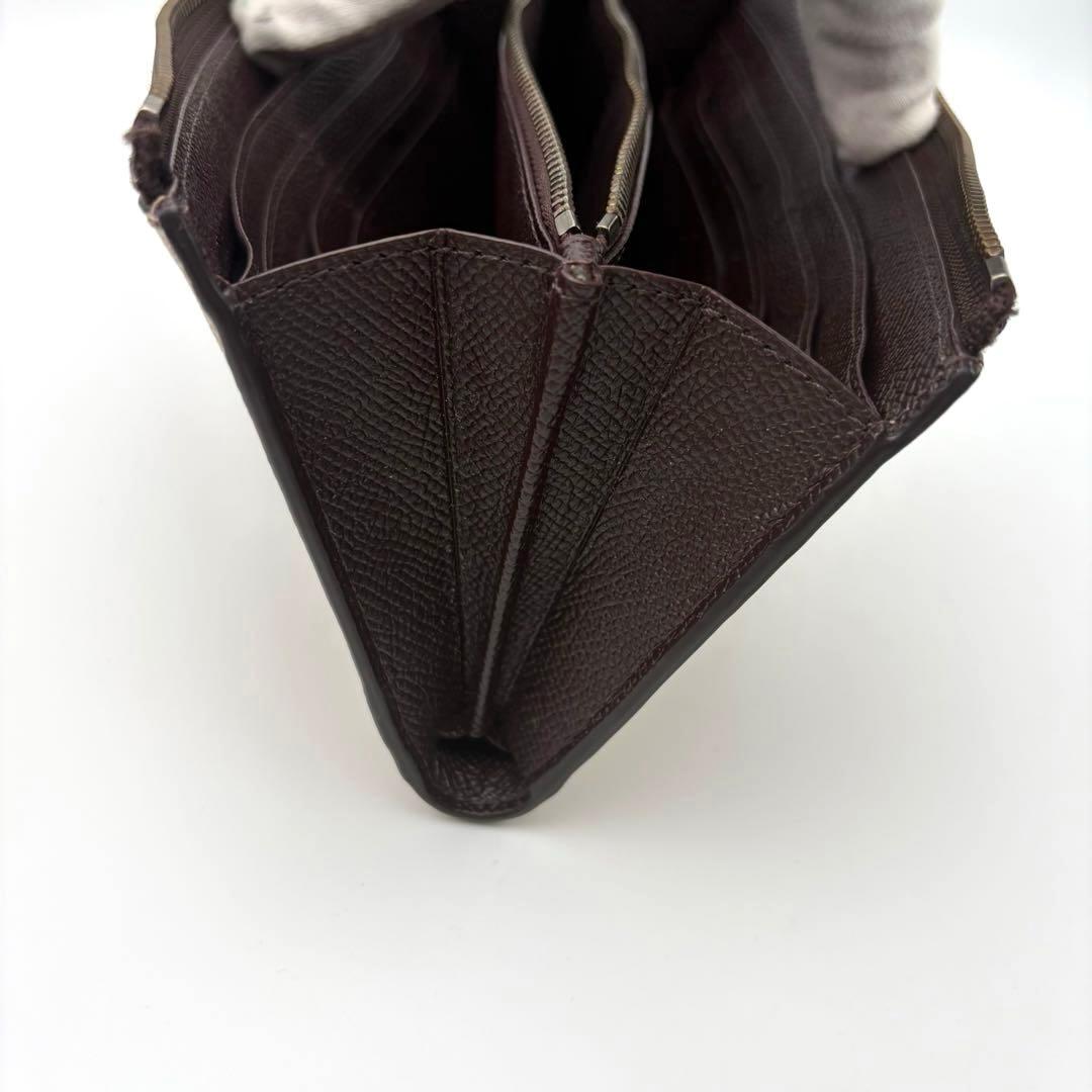 【超美品】COACH コーチ L型ファスナー長財布 メタリック ピンクゴールド