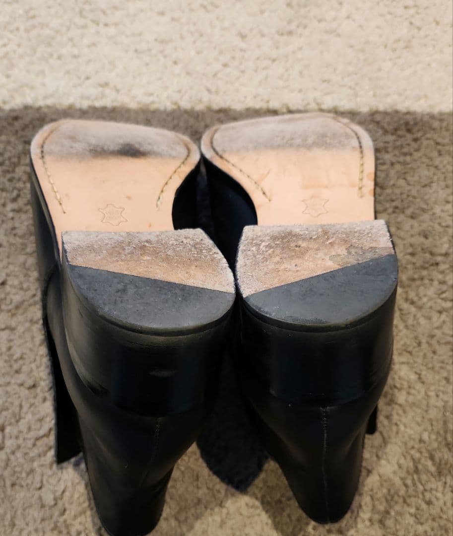 パドローネ　41　PADORONE　ブーツ　革　ブラック