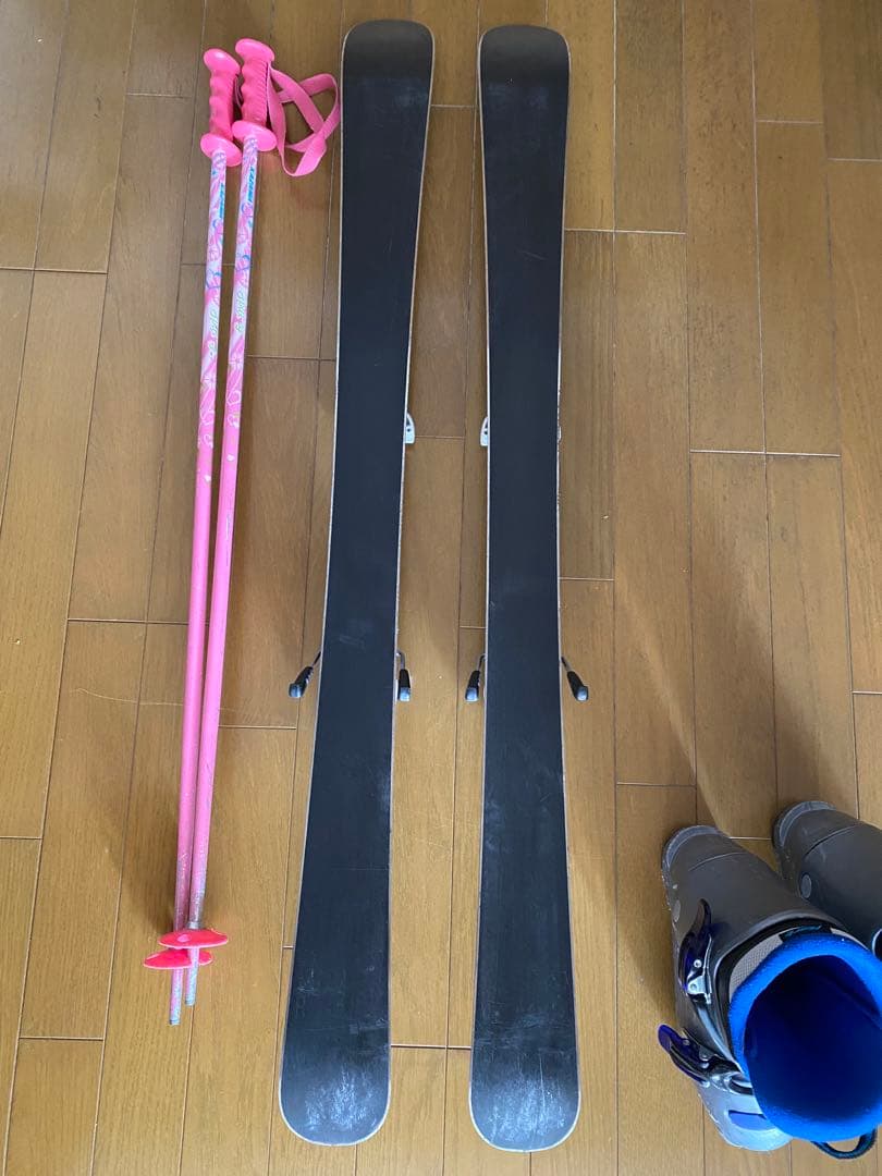 ◉スキー.ジュニア 4点セット★板106／靴21-22◆送料込◆
