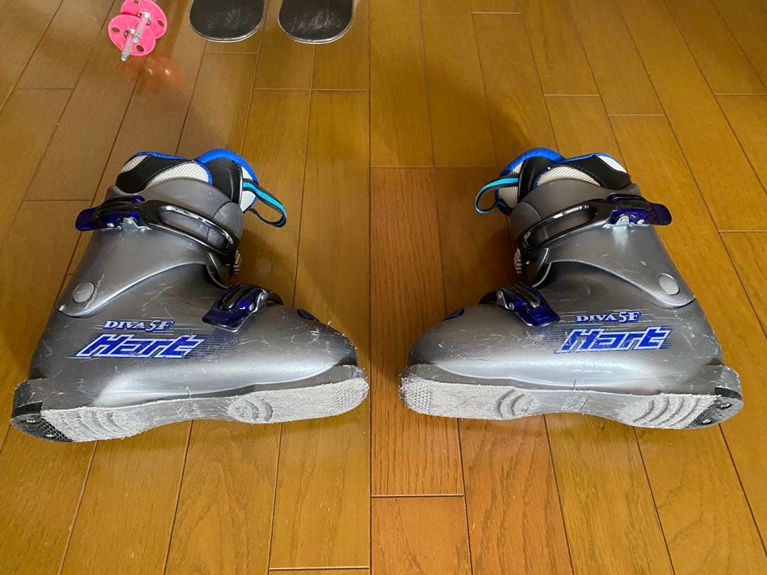 ◉スキー.ジュニア 4点セット★板106／靴21-22◆送料込◆