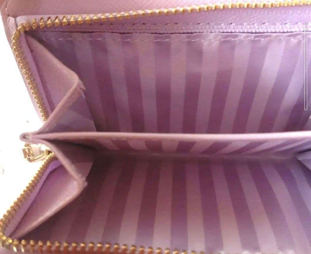 サマンサタバサ　ラプンツェル　かわいい型押し三つ折財布　パステルピンク　未使用品