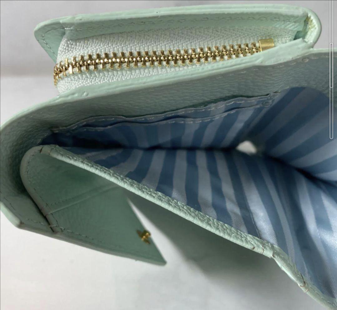 サマンサタバサ　ラプンツェル　かわいい型押し三つ折財布　パステルピンク　未使用品