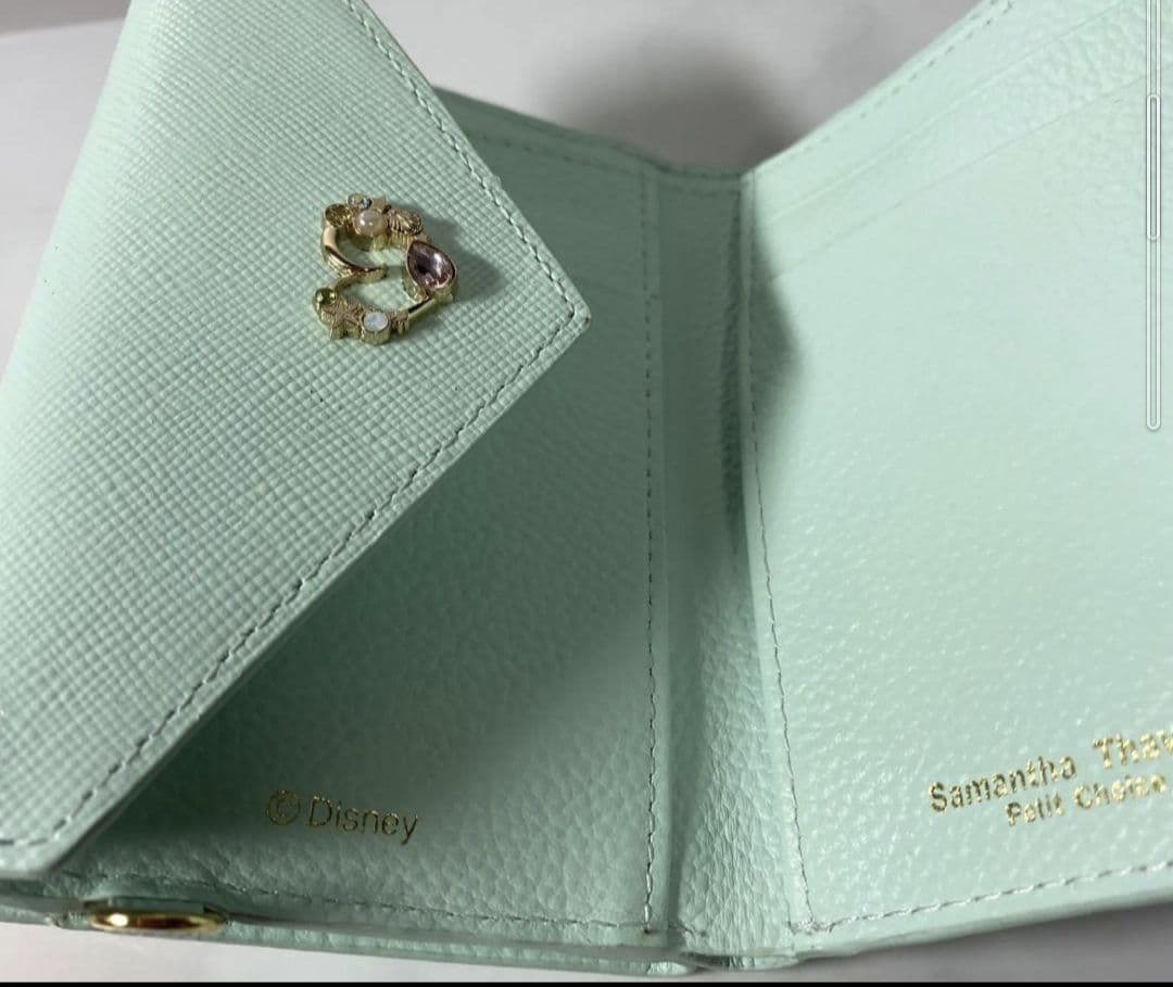 サマンサタバサ　ラプンツェル　かわいい型押し三つ折財布　パステルピンク　未使用品