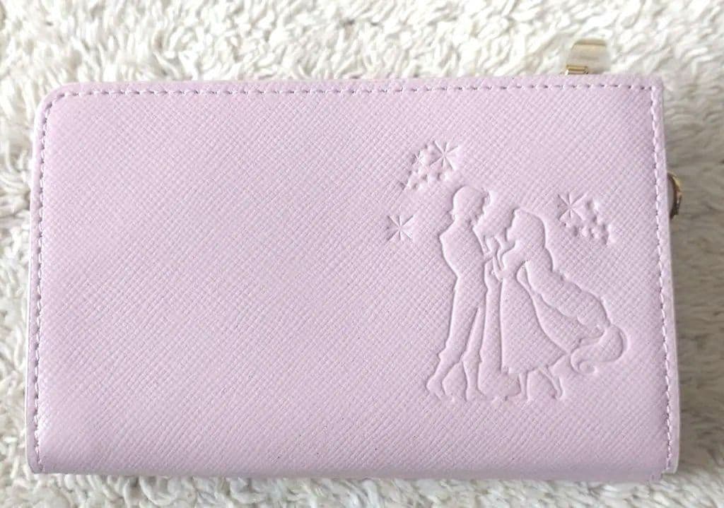 サマンサタバサ　ラプンツェル　かわいい型押し三つ折財布　パステルピンク　未使用品